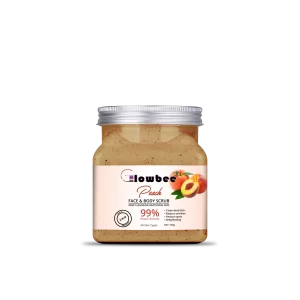 Glowbee Peach Scrub Skin Whitening and softening