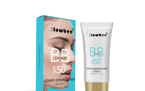 Glowbee Spf50 BB Cream with Oil-Free Finish , BB Cream Foundation, No Clogged Pores, Evens Skin Tone and Hides Blemishes,