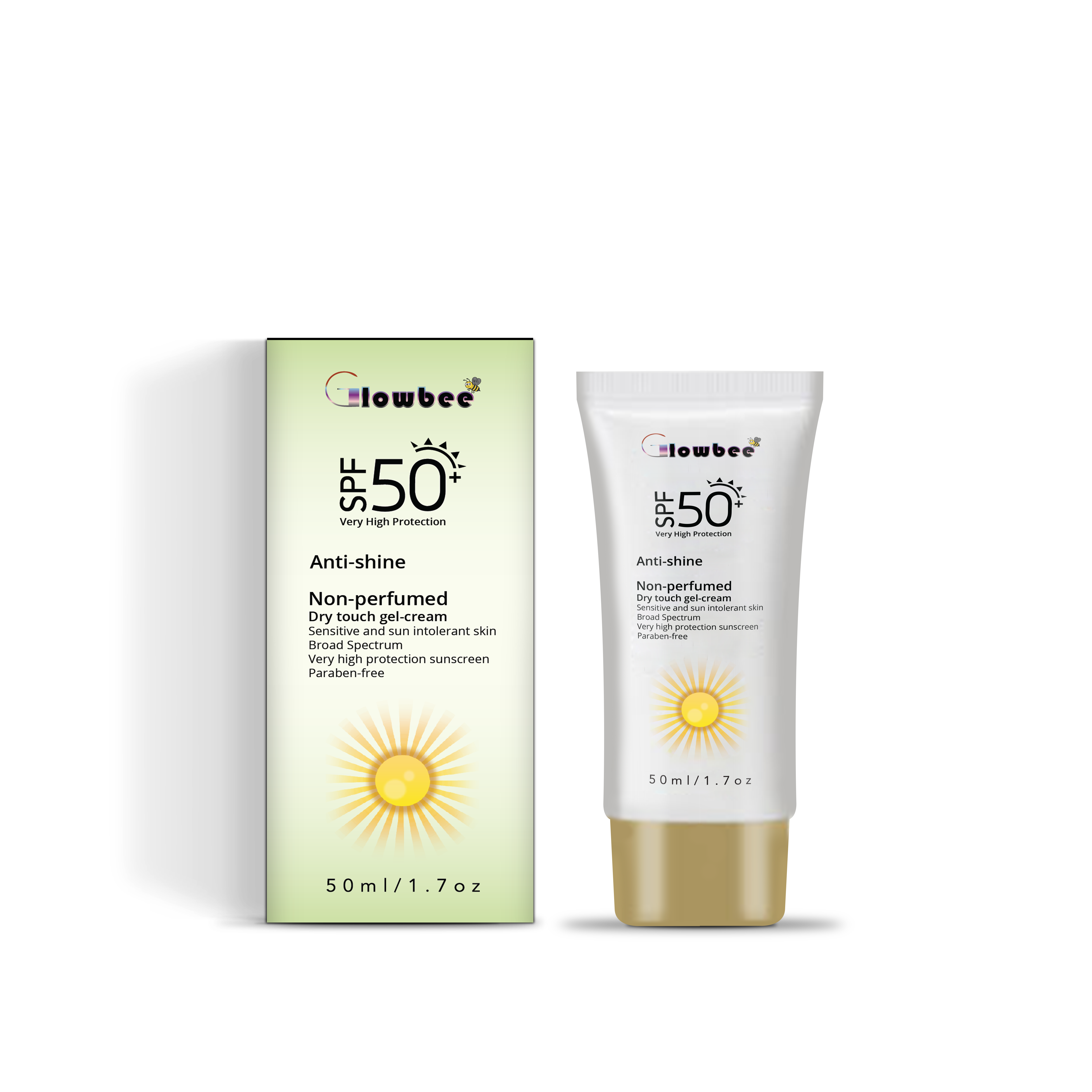 Glowbee SPF50 Sunscreen SPF 50 Non Perfumed 50ml 1 07oz Glowbee 
