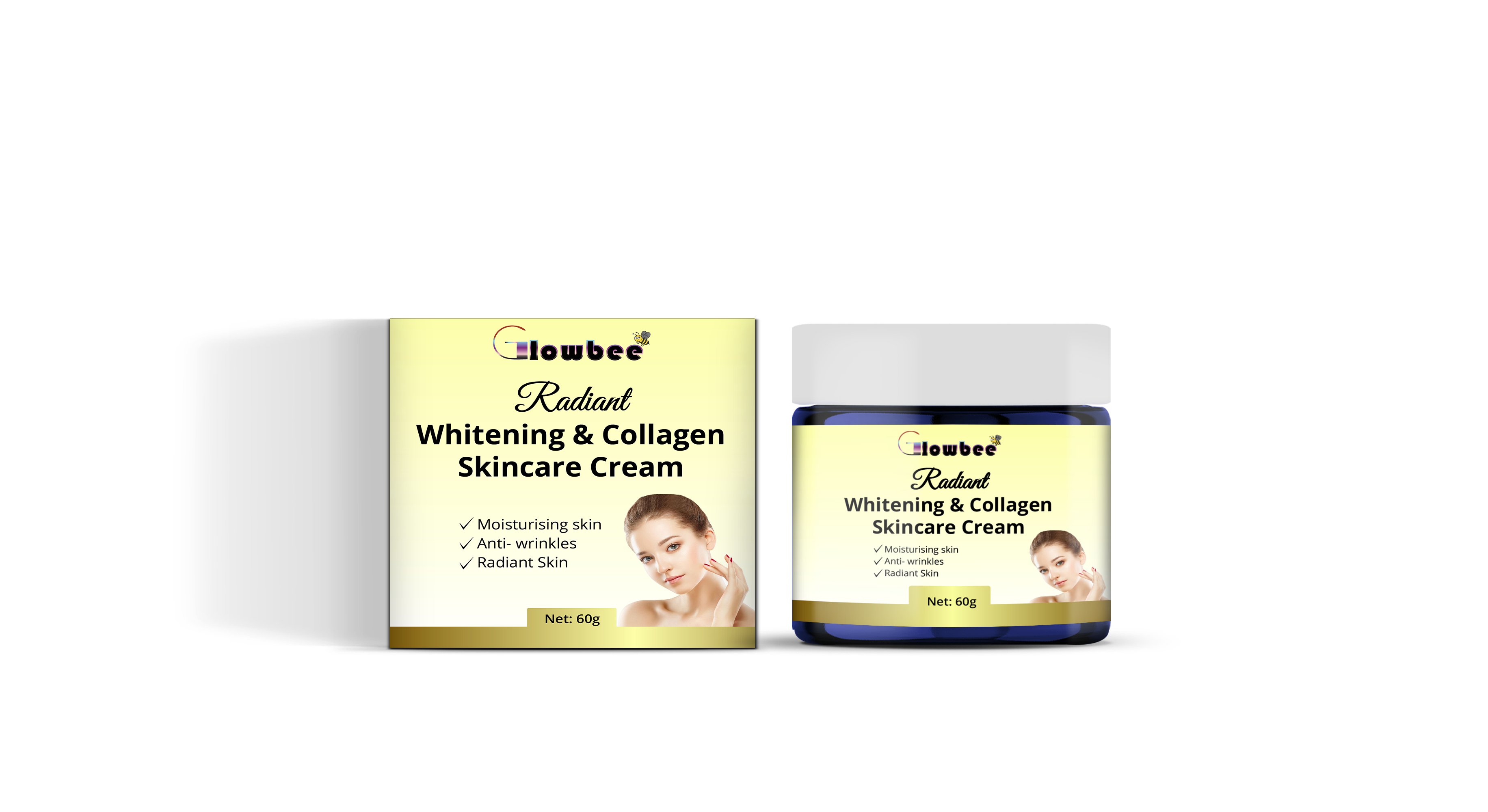 Glowbee Radiant Whitening & Collagen cream /50 ml