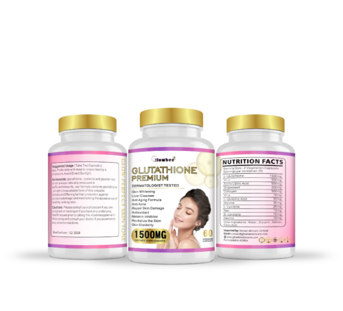 Glowbee Glutathione Premium - 1500MG | 60 Veg Capsules For Fair Skin Complexion